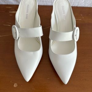 Gianni Bini - White Buckle Heel